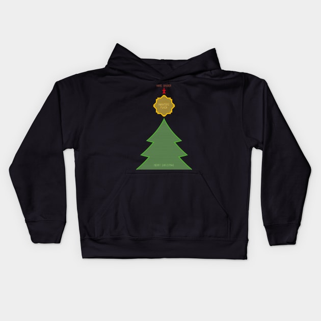 Die Hard – Hans Gruber Festive Cheer Kids Hoodie by GraphicGibbon